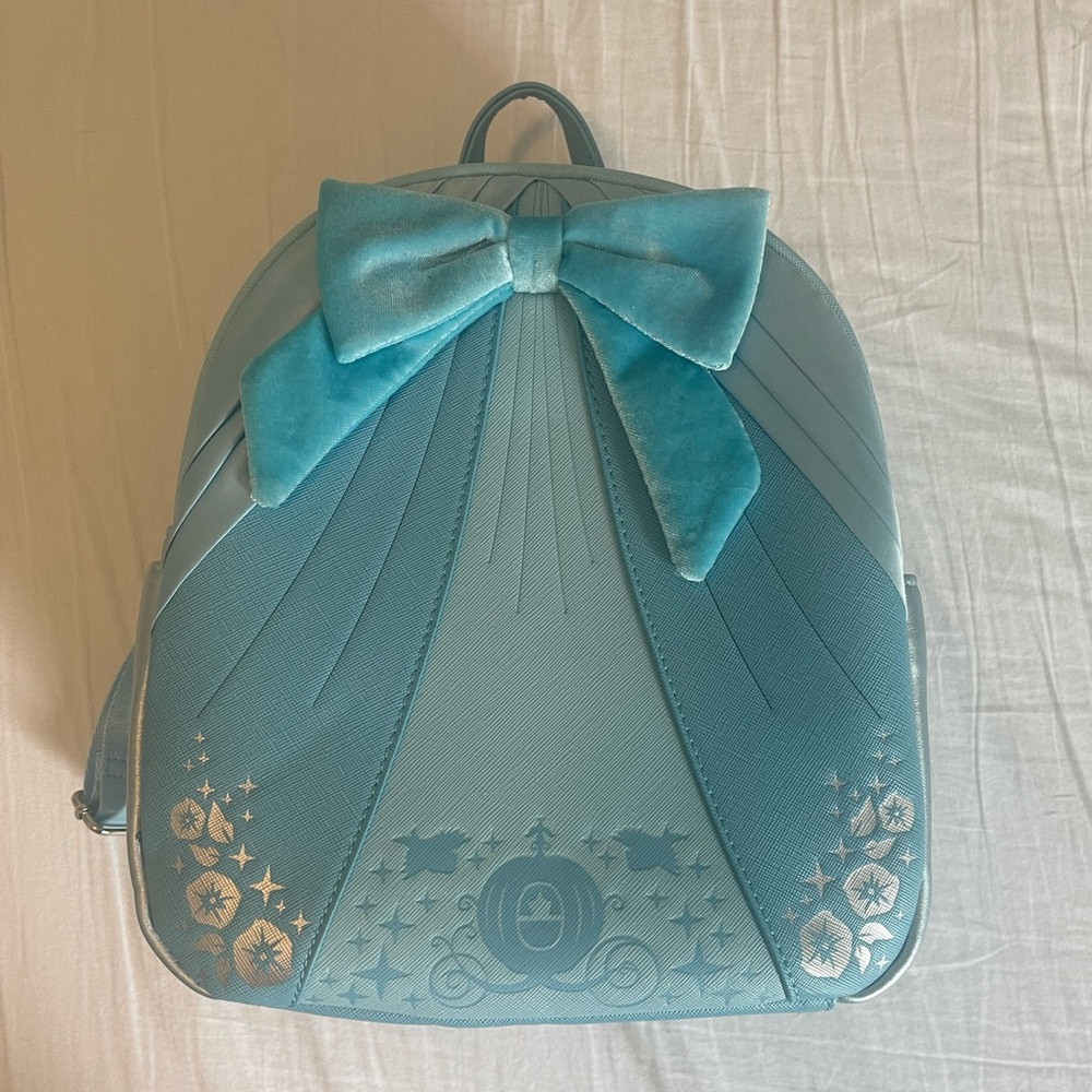 NWT Blue Cinderella dress Disney loungefly bag
